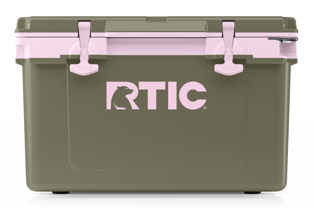32 QT Ultra-Light Cooler Olive/Pale Pink - Image 2