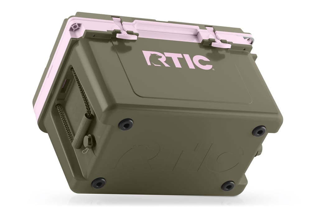 32 QT Ultra-Light Cooler Olive/Pale Pink - Image 6