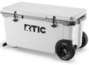 72 QT Ultra-Light Wheeled Cooler White & Grey
