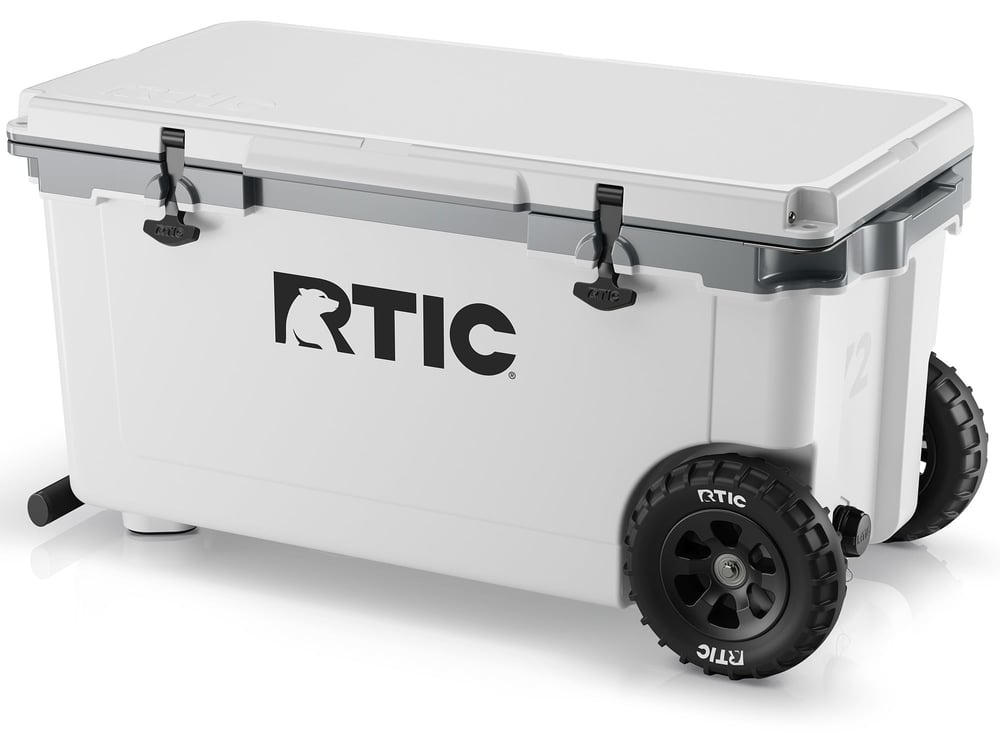 72 QT Ultra-Light Wheeled Cooler White & Grey