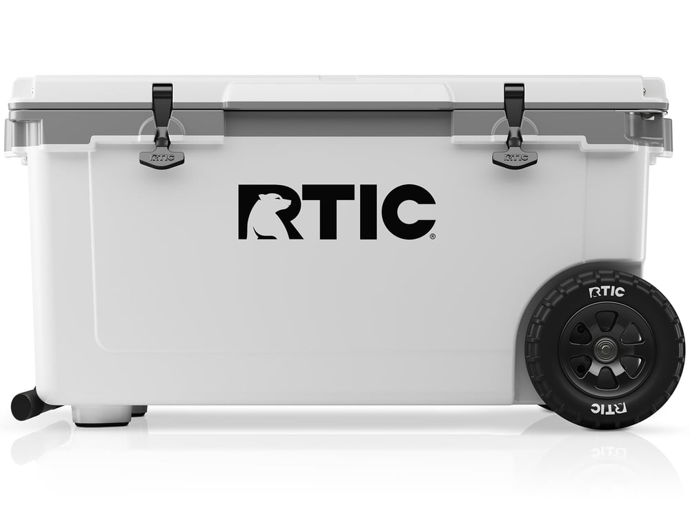 72 QT Ultra-Light Wheeled Cooler White & Grey - Image 2