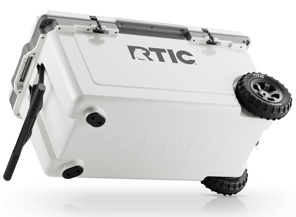 72 QT Ultra-Light Wheeled Cooler White & Grey - Image 5