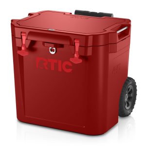 45 QT Ultra-Tough Wheeled Cooler Black Cherry