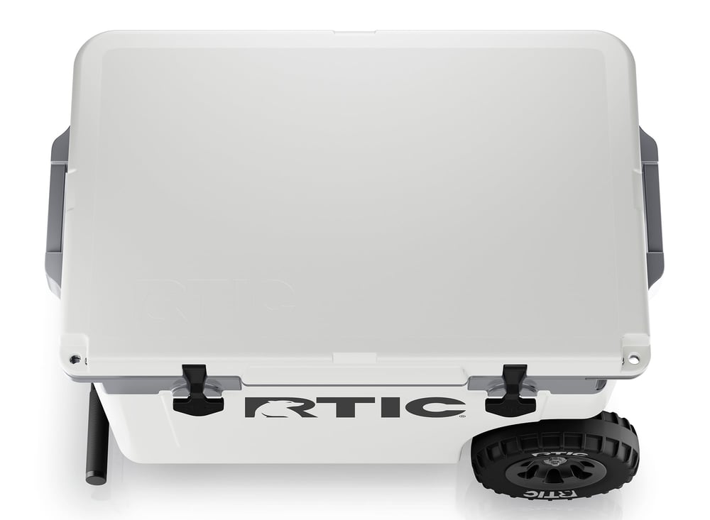 52 QT Ultra-Light Wheeled Cooler White & Grey - Image 6