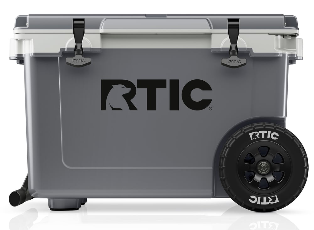 52 QT Ultra-Light Wheeled Cooler Dark Grey & Cool Grey - Image 2