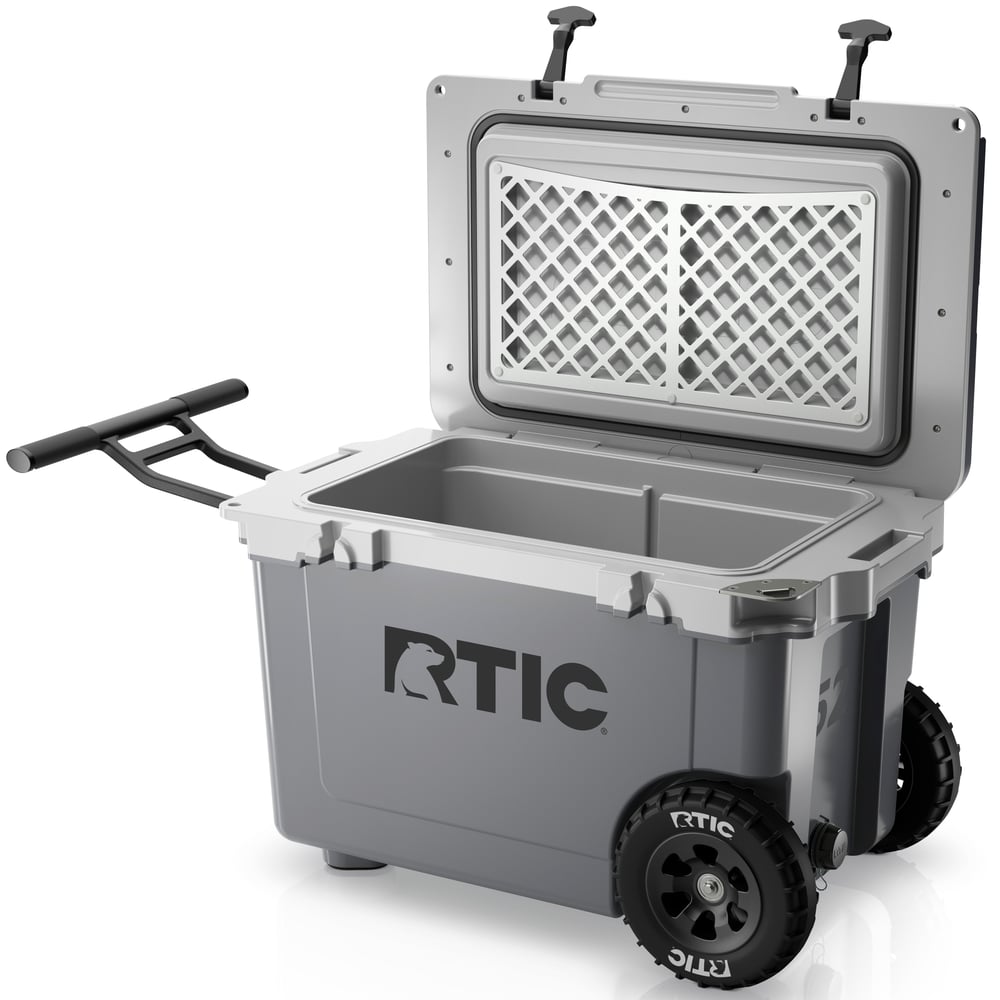 52 QT Ultra-Light Wheeled Cooler Dark Grey & Cool Grey - Image 3