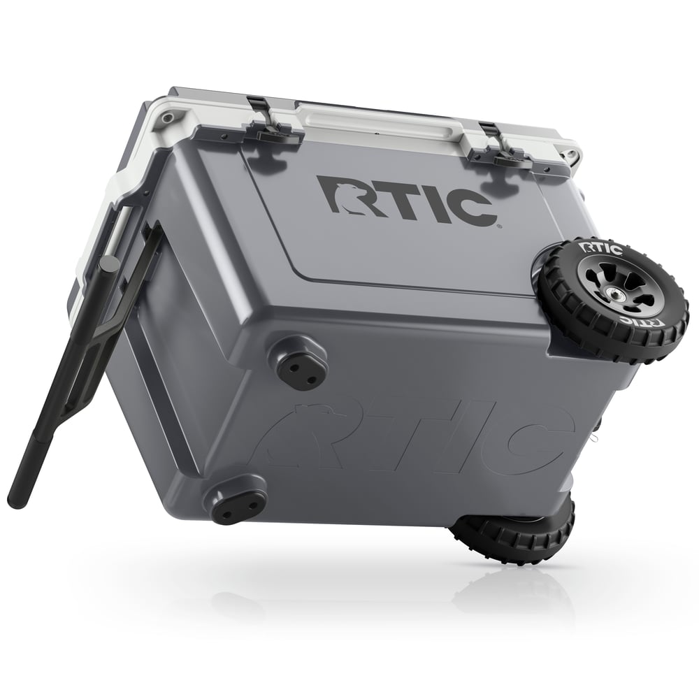 52 QT Ultra-Light Wheeled Cooler Dark Grey & Cool Grey - Image 5
