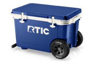 52 QT Ultra-Light Wheeled Cooler Cobalt & White