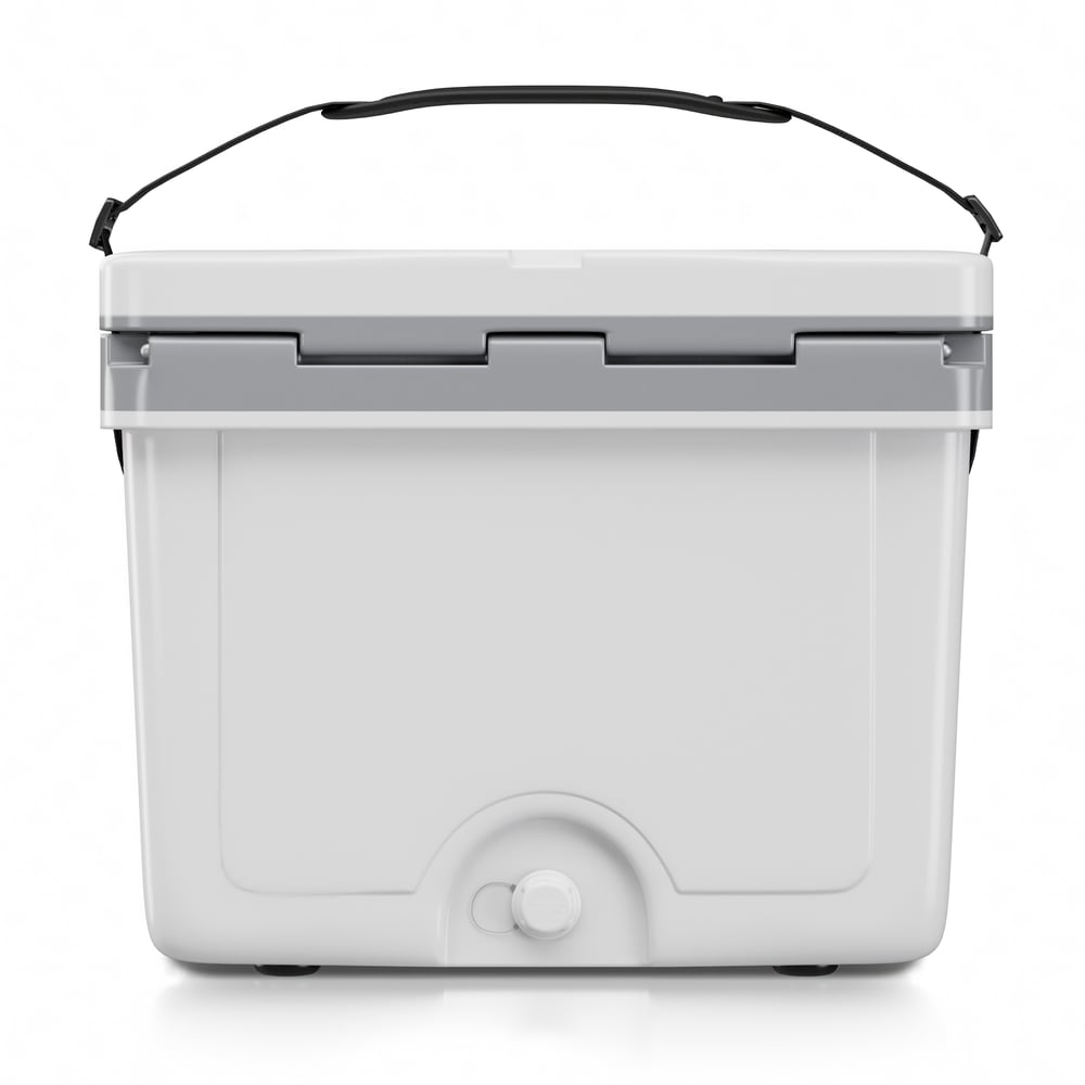 22 QT Ultra-Light Cooler White & Grey - Image 4