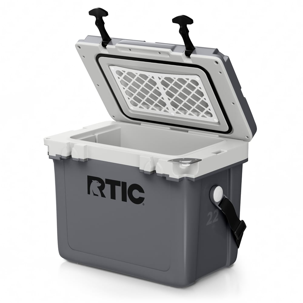 22 QT Ultra-Light Cooler Dark Grey & Cool Grey - Image 3