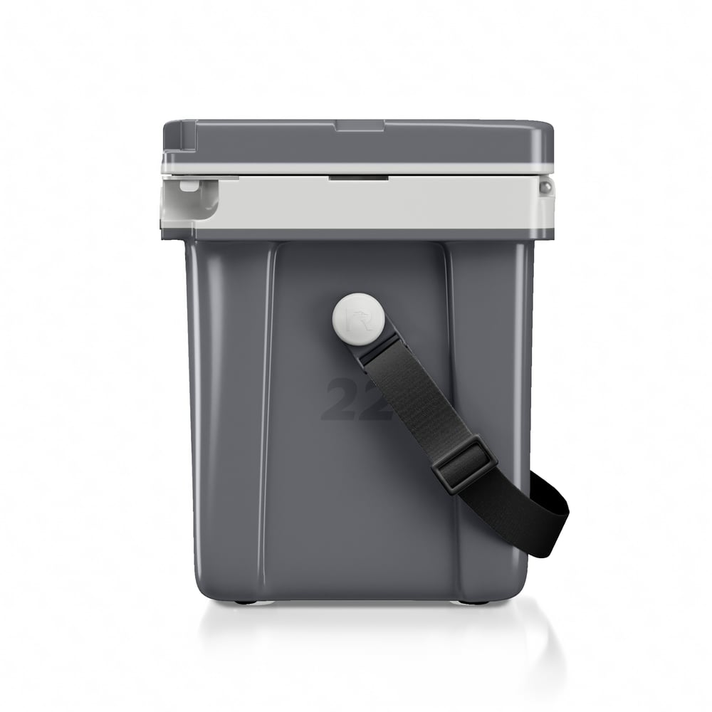 22 QT Ultra-Light Cooler Dark Grey & Cool Grey - Image 6