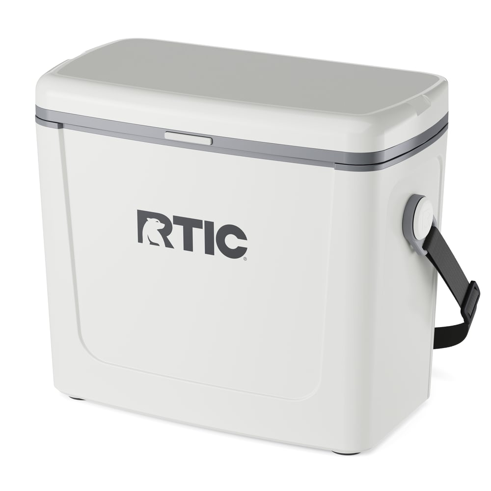 16 QT Road Trip Cooler White & Grey