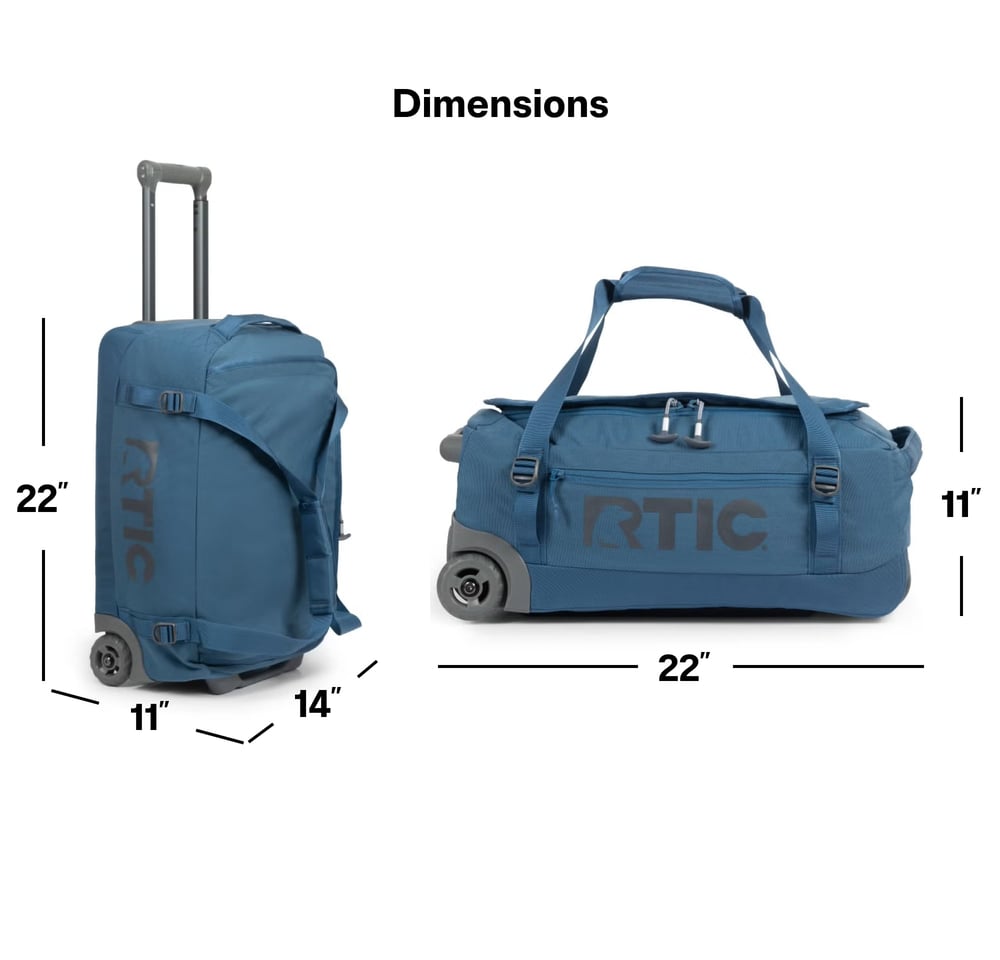 Road Trip Rolling Duffle Bag Storm - Image 15