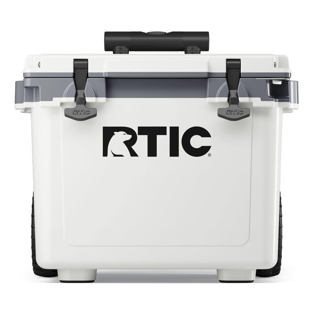22 QT Ultra-Light Wheeled Cooler White & Grey - Image 2