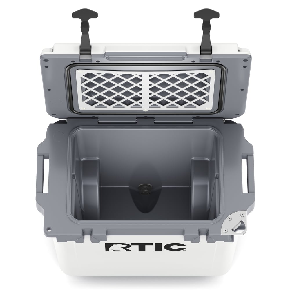 22 QT Ultra-Light Wheeled Cooler White & Grey - Image 5