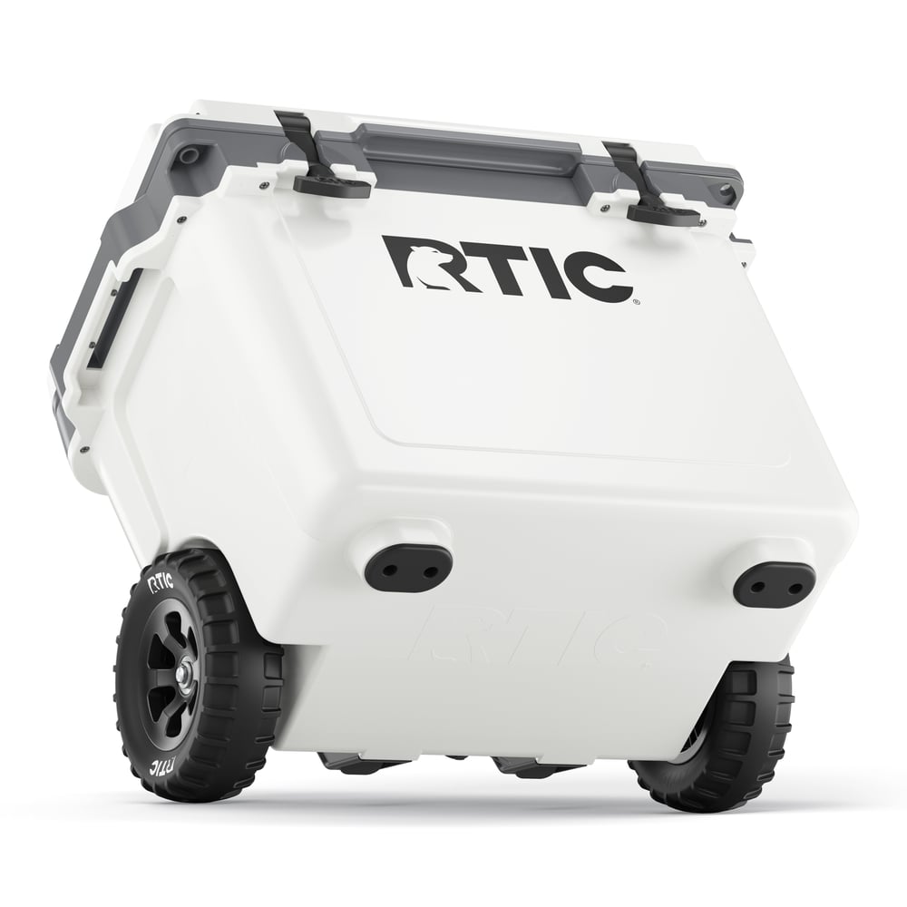 22 QT Ultra-Light Wheeled Cooler White & Grey - Image 6