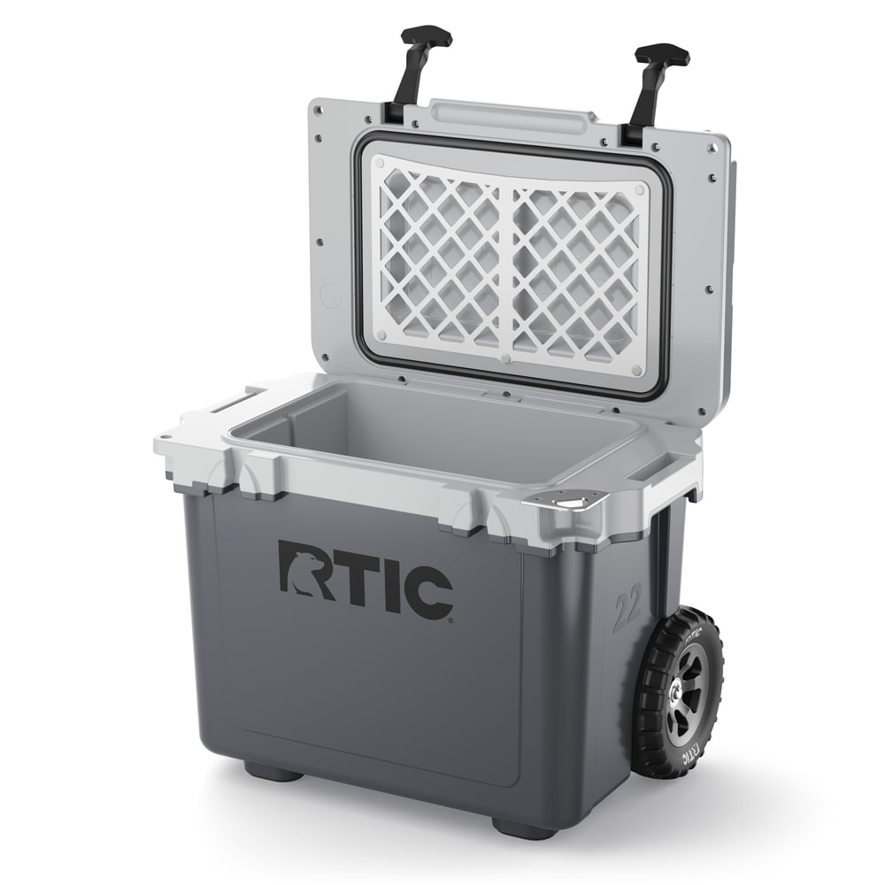 22 QT Ultra-Light Wheeled Cooler Dark Grey & Cool Grey - Image 3