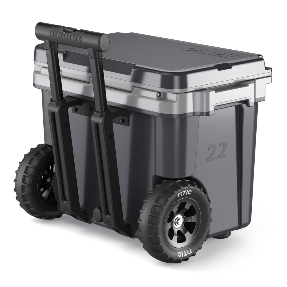 22 QT Ultra-Light Wheeled Cooler Dark Grey & Cool Grey - Image 8