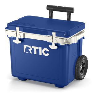 22 QT Ultra-Light Wheeled Cooler Cobalt & White