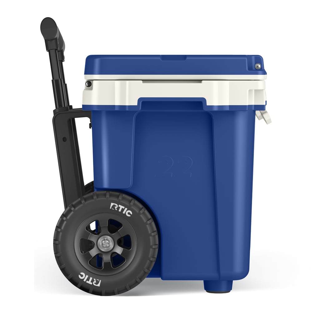 22 QT Ultra-Light Wheeled Cooler Cobalt & White - Image 11