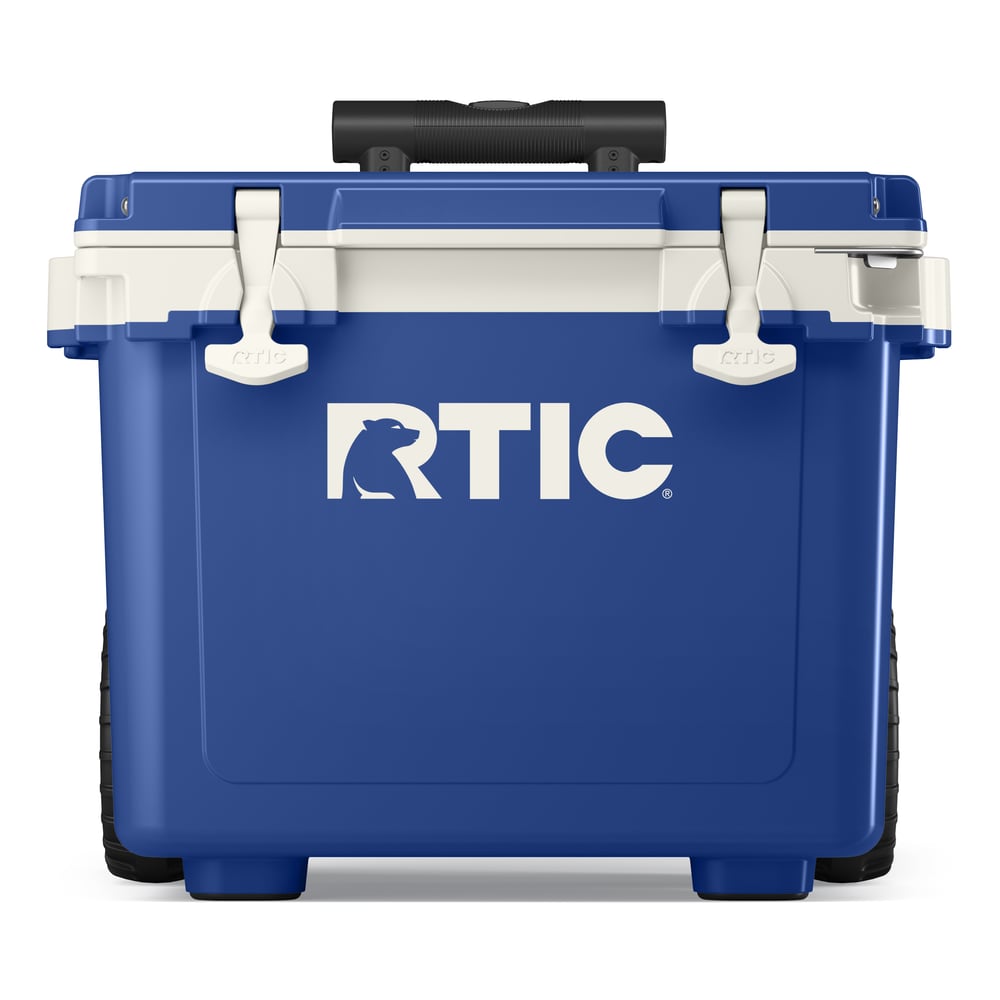 22 QT Ultra-Light Wheeled Cooler Cobalt & White - Image 2