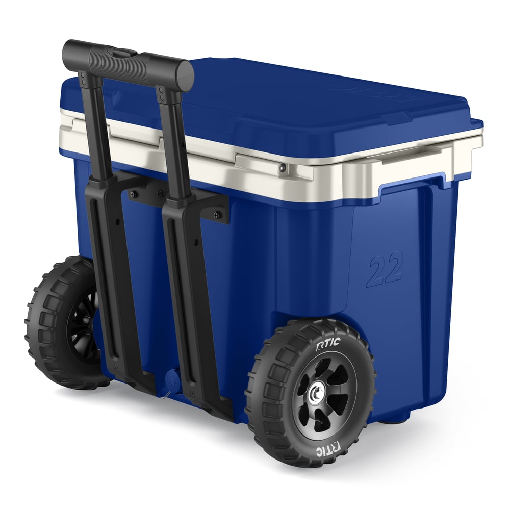 22 QT Ultra-Light Wheeled Cooler Cobalt & White - Image 8