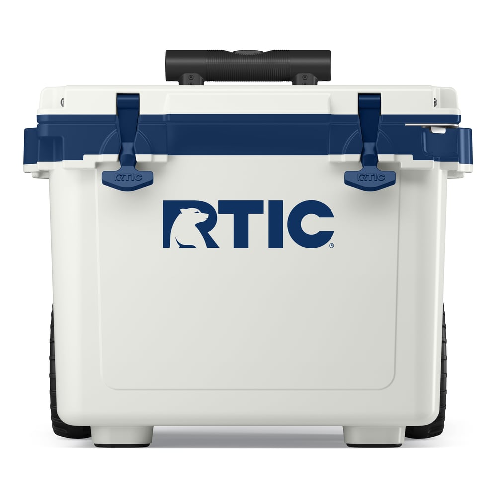 22 QT Ultra-Light Wheeled Cooler Cool Grey & Navy - Image 2