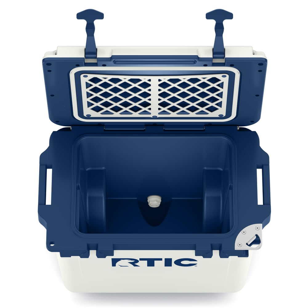 22 QT Ultra-Light Wheeled Cooler Cool Grey & Navy - Image 5