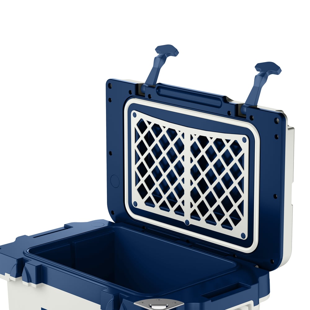 22 QT Ultra-Light Wheeled Cooler Cool Grey & Navy - Image 7