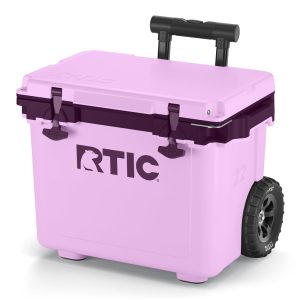 22 QT Ultra-Light Wheeled Cooler Lavender/Plum