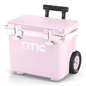 22 QT Ultra-Light Wheeled Cooler Pale Pink