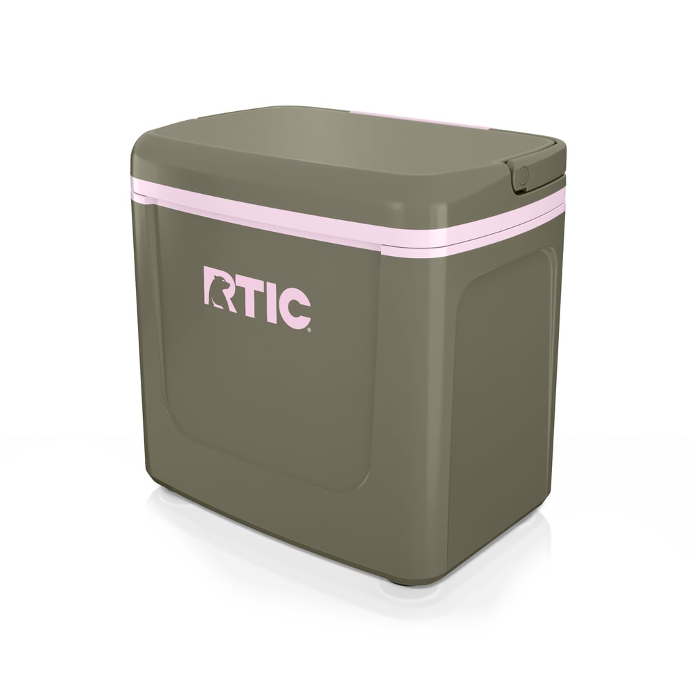 8 QT Road Trip Personal Cooler Olive/Pale Pink - Image 4