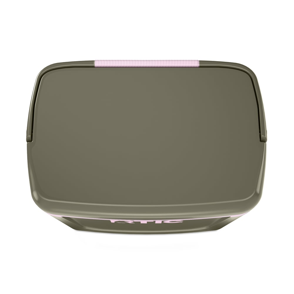 8 QT Road Trip Personal Cooler Olive/Pale Pink - Image 9