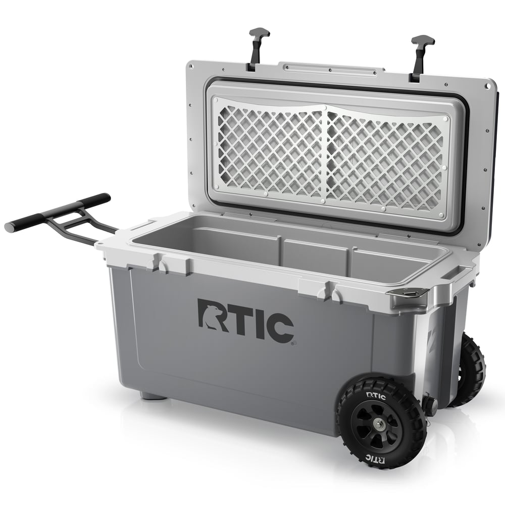 72 QT Ultra-Light Wheeled Cooler Dark Grey & Cool Grey - Image 3