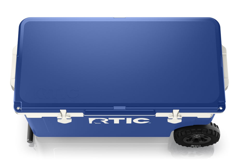 72 QT Ultra-Light Wheeled Cooler Cobalt & White - Image 5