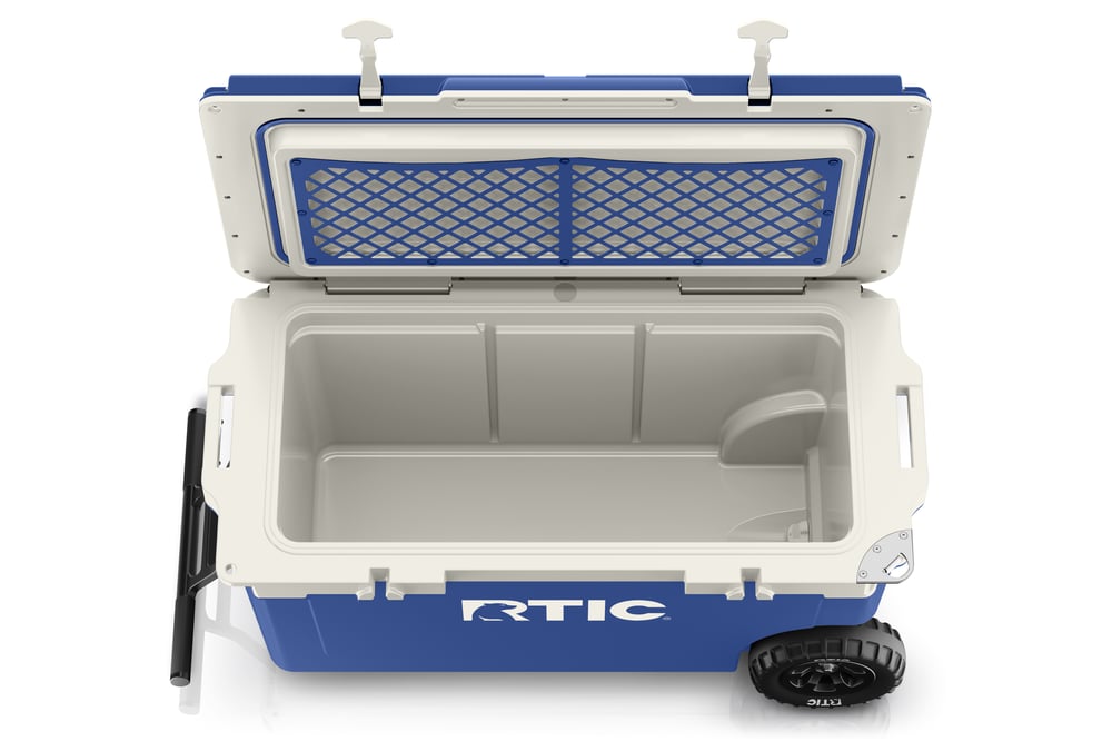 72 QT Ultra-Light Wheeled Cooler Cobalt & White - Image 7