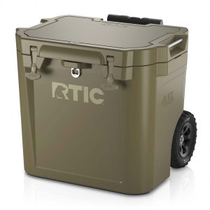 45 QT Ultra-Tough Wheeled Cooler Olive