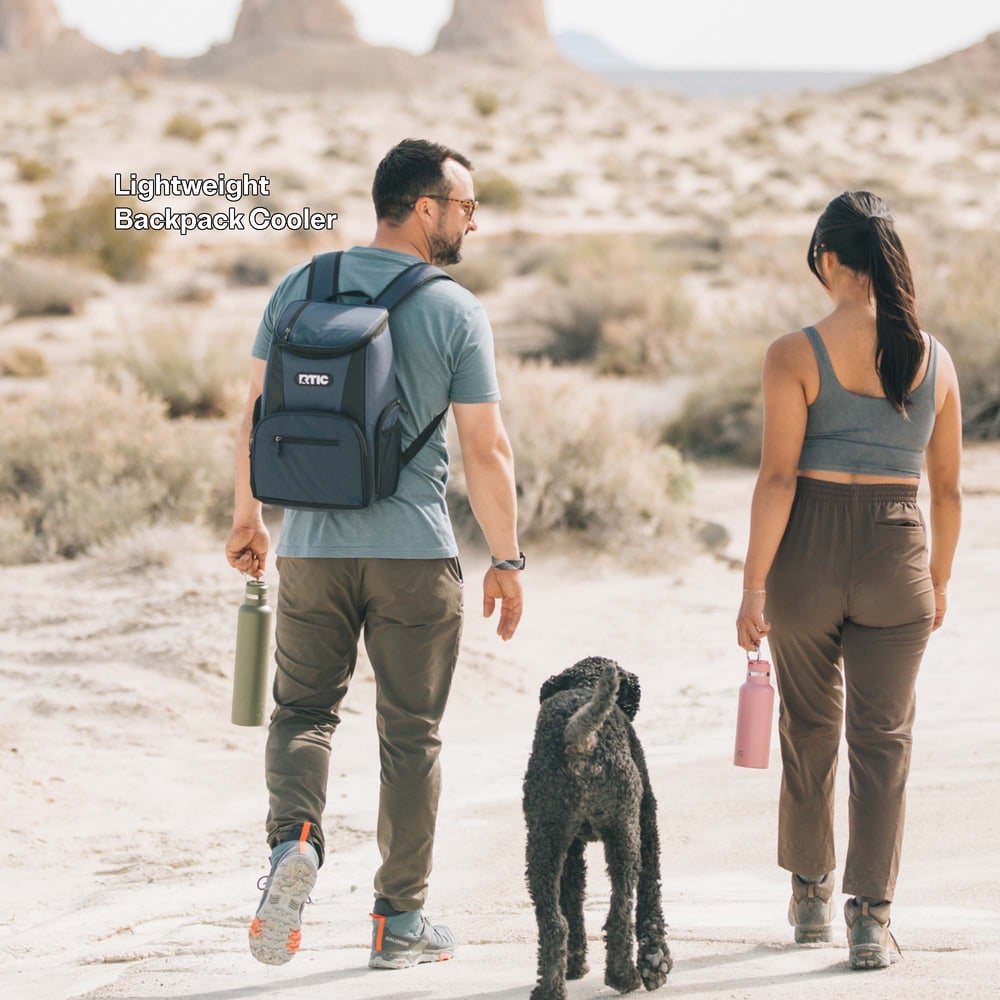 Lightweight Backpack Cooler Olive - Image 2