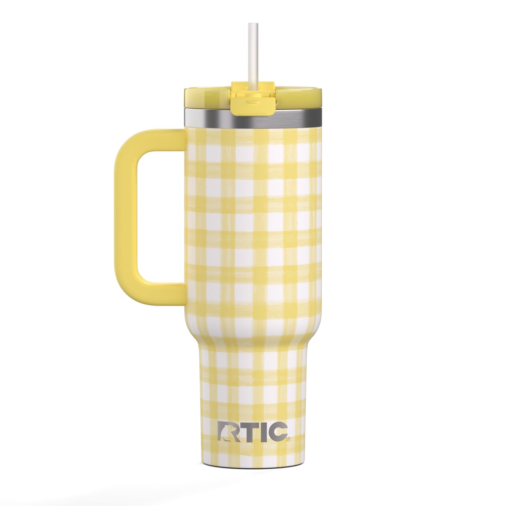 Road Trip Tumbler Sunlight Gingham