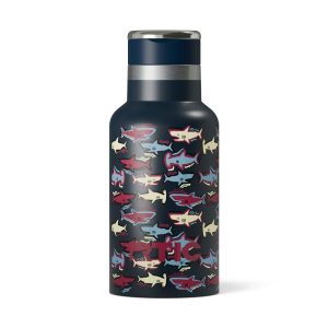 12oz Little Journey Bottle Navy Sharks