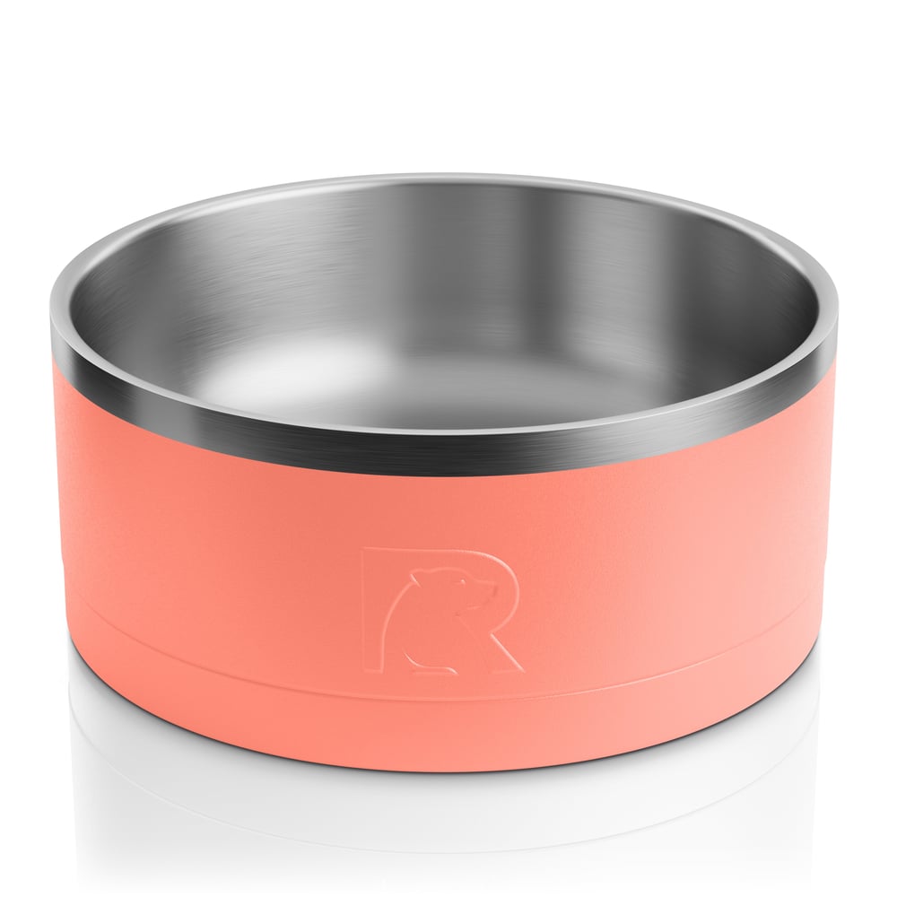 3-In-1 Dog Bowl Coral & Light Grey - Image 2