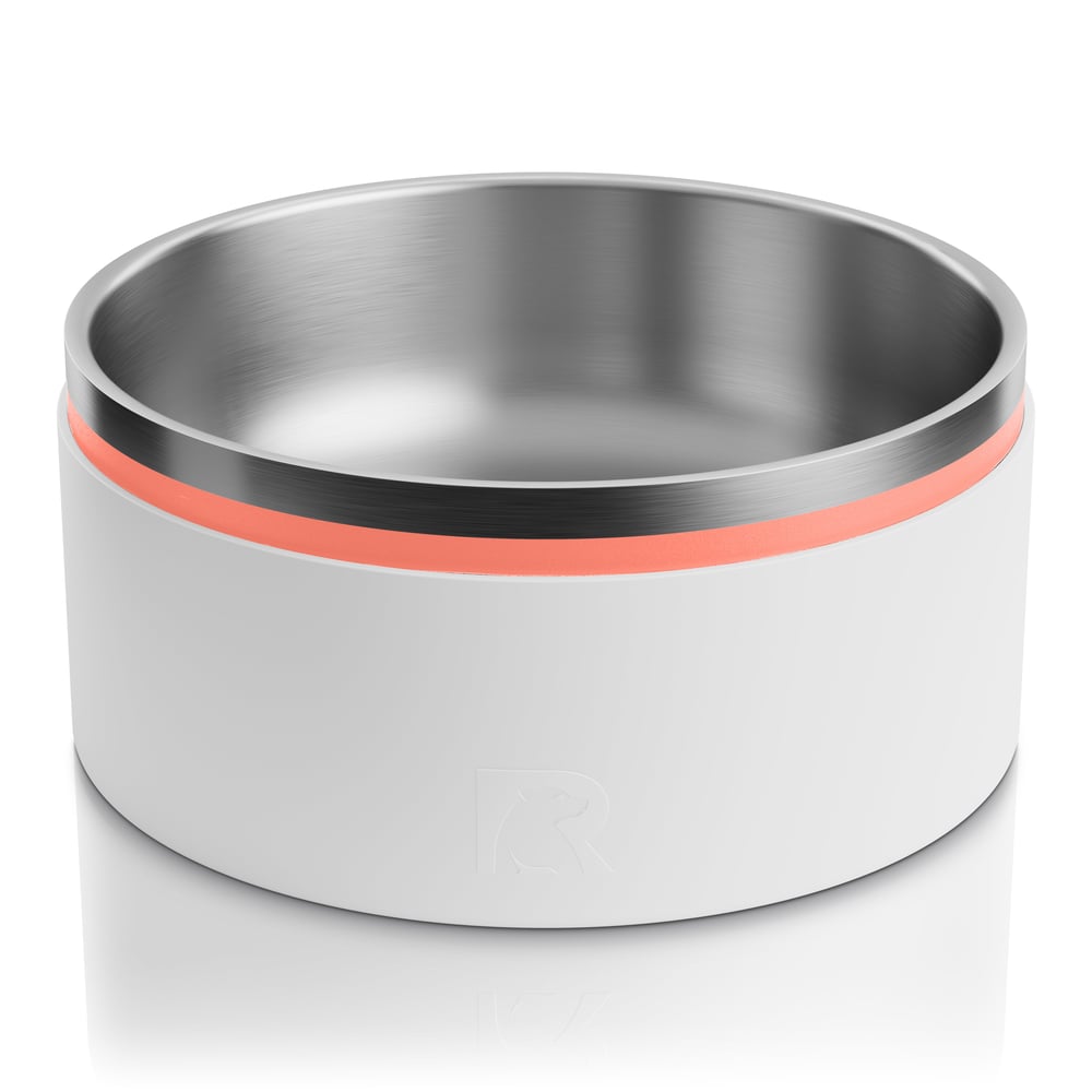 3-In-1 Dog Bowl Coral & Light Grey - Image 6