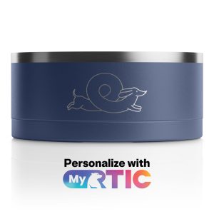 3-In-1 Dog Bowl Navy & Graphite