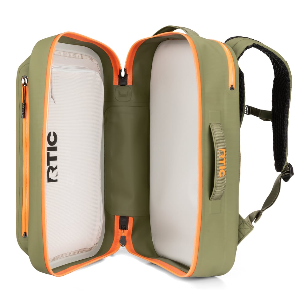 Ultra-Dry Backpack Olive & Orange - Image 10