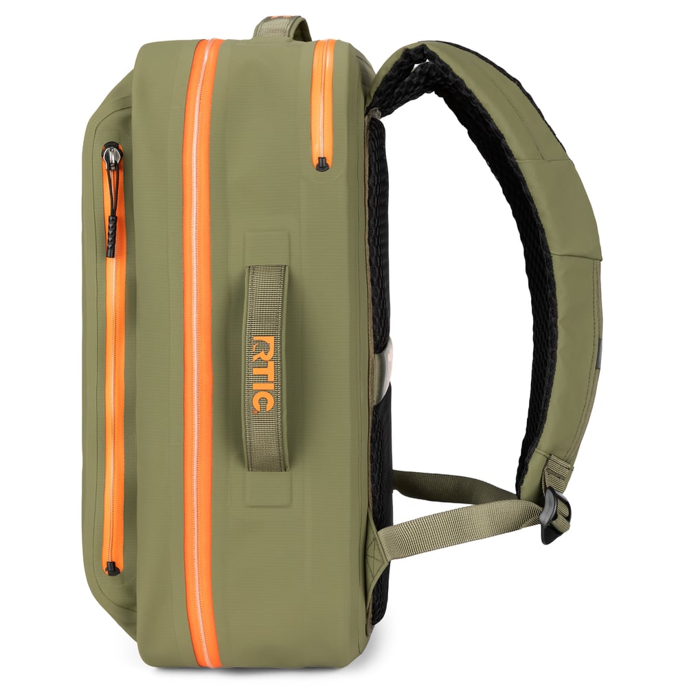 Ultra-Dry Backpack Olive & Orange - Image 3