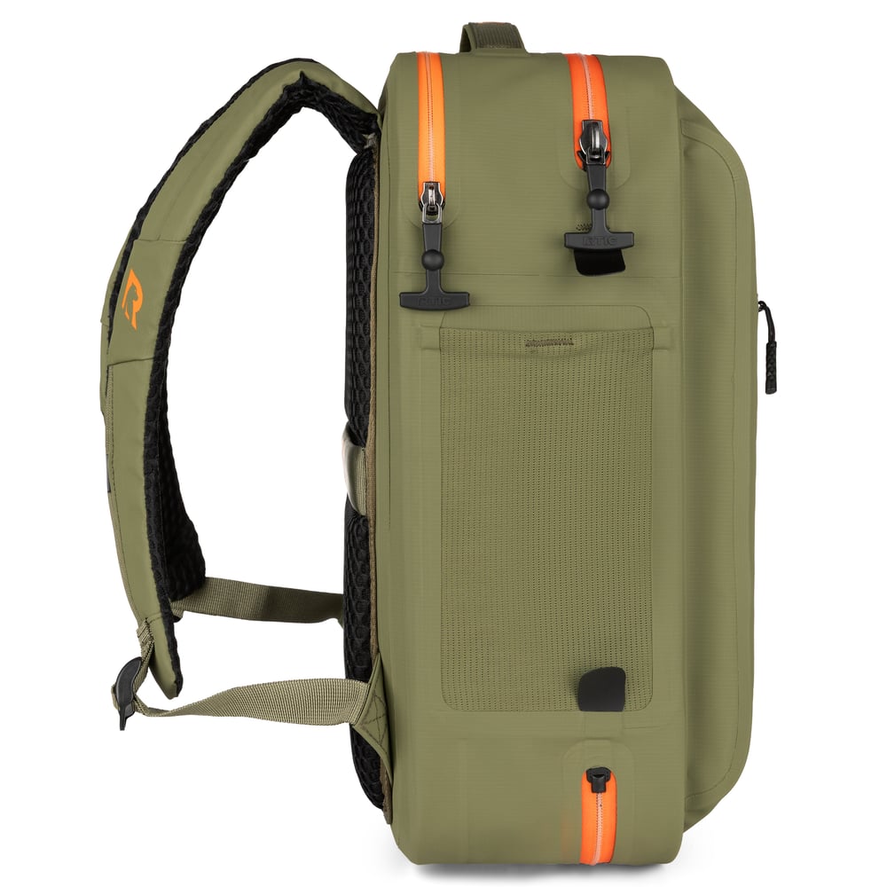 Ultra-Dry Backpack Olive & Orange - Image 5