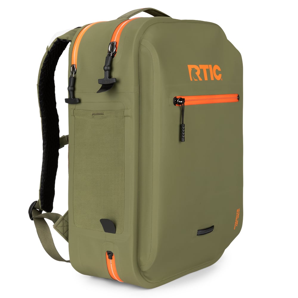 Ultra-Dry Backpack Olive & Orange - Image 6