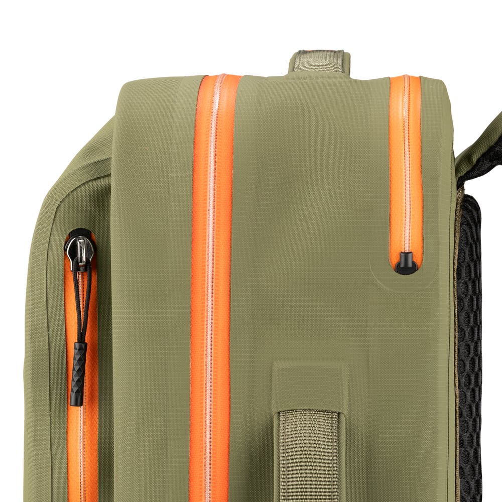 Ultra-Dry Backpack Olive & Orange - Image 8