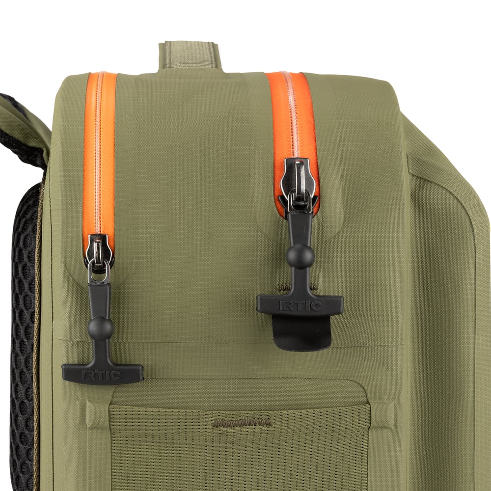 Ultra-Dry Backpack Olive & Orange - Image 9