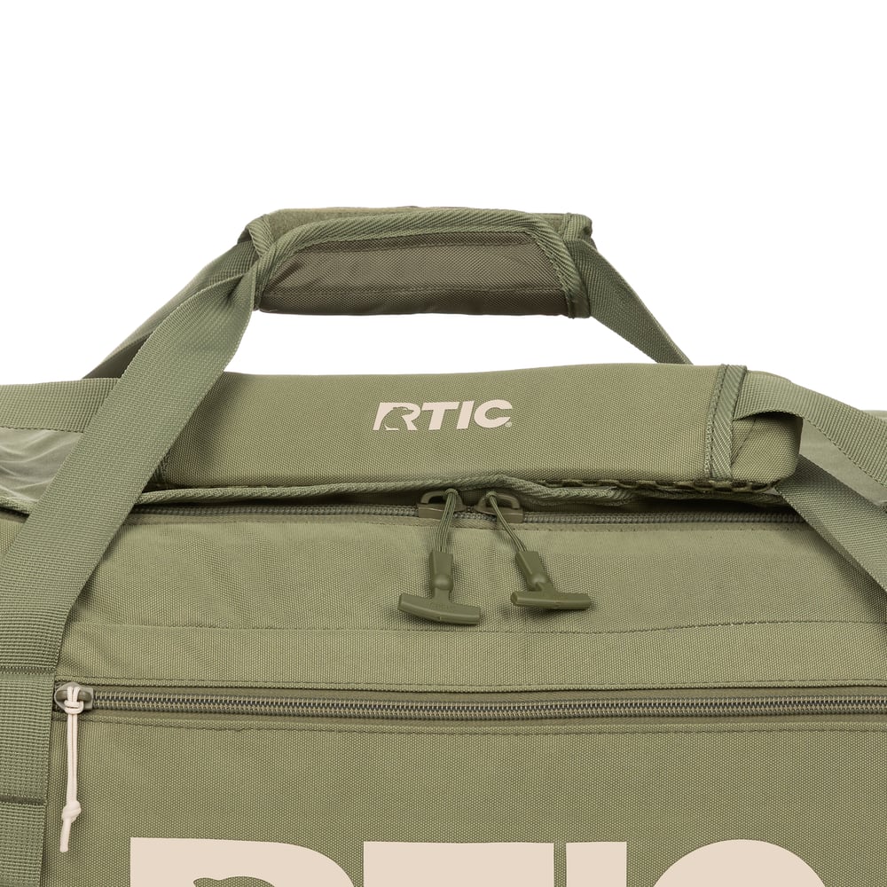 Road Trip Duffle Bag Olive & Beach - Image 2